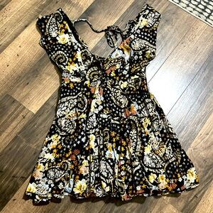 Free People Floral Mini Dress